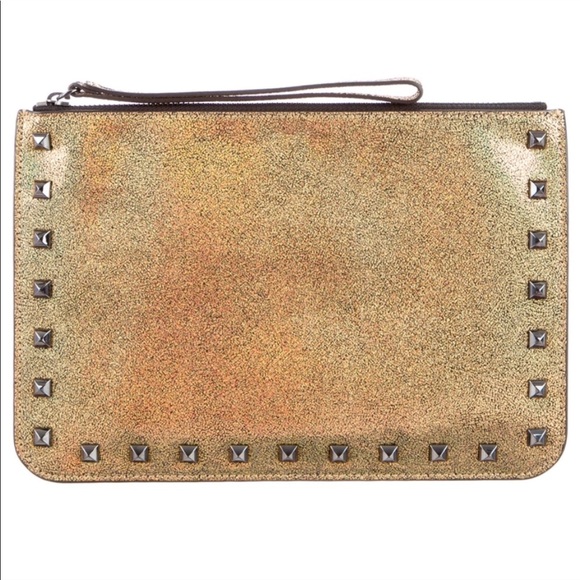 NWOT Rebecca Minkoff Gold Glitter Holographic Bag - Picture 5 of 13